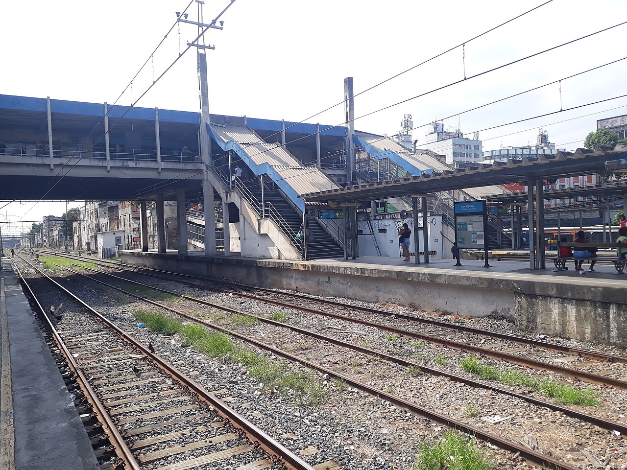 Passarela da estação de trem de Nova Iguaçu